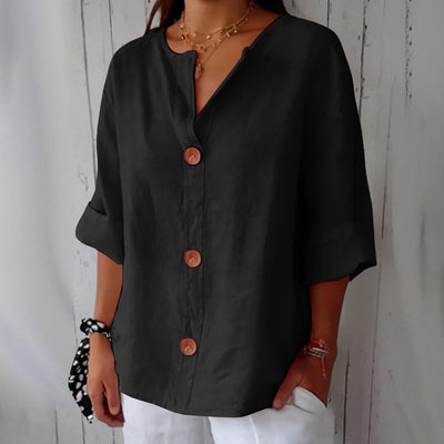 Jessica | Elegant Linen Blouse