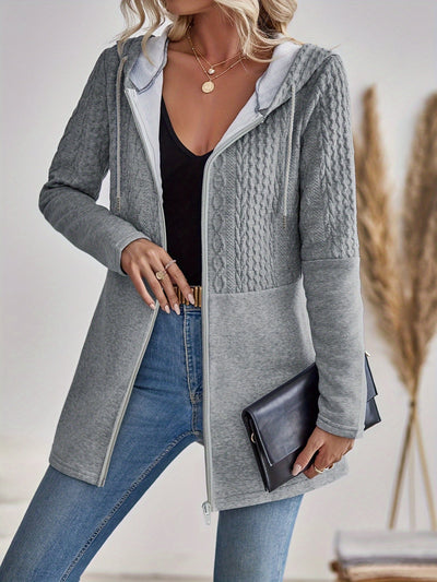 Valentina | Knitted Zip Hoodie