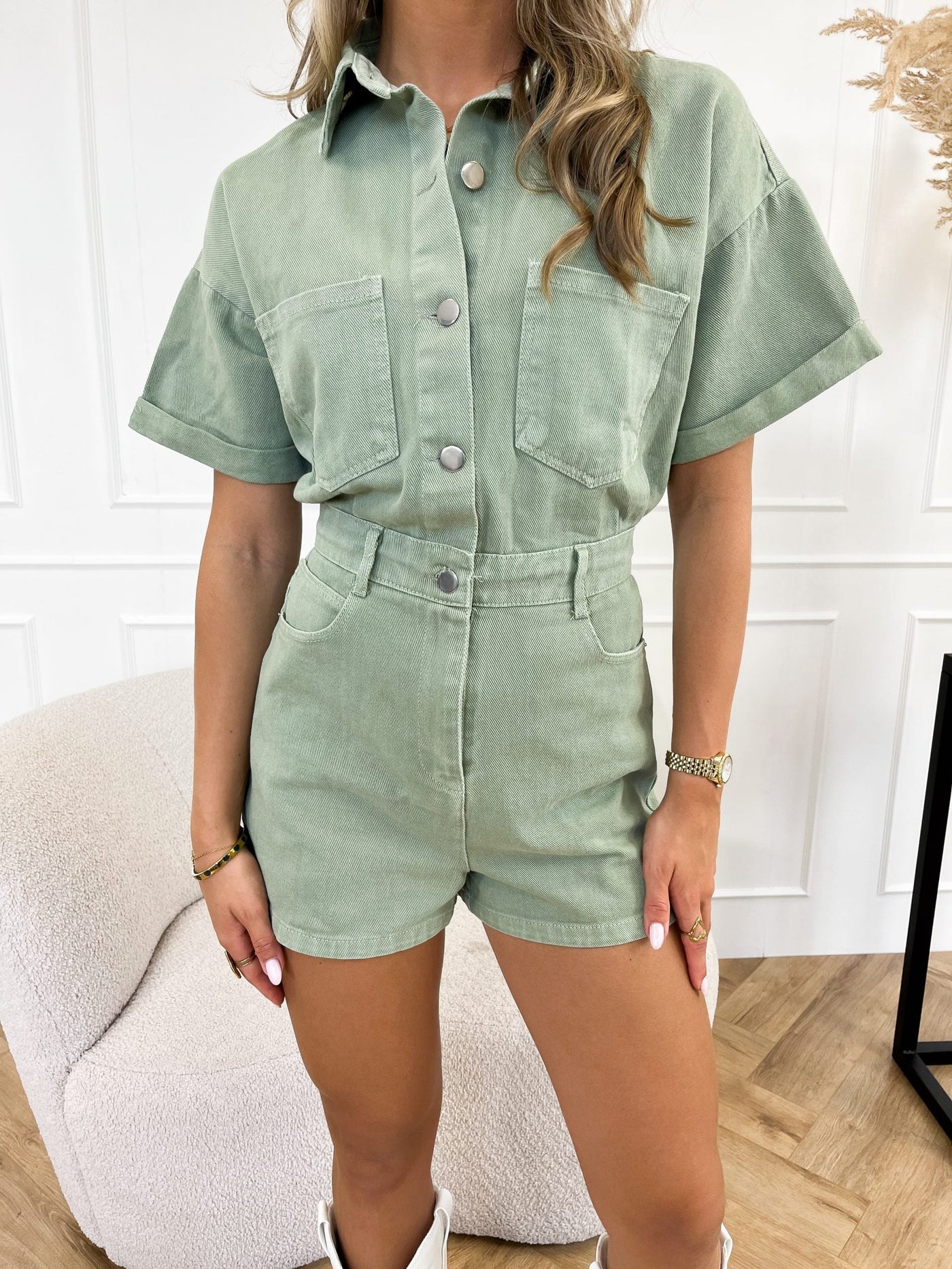 Nella - Stylish Denim Jumpsuit