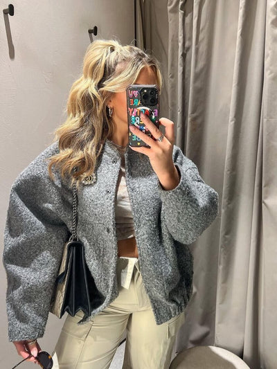 Audrina | Oversized Open Jacket