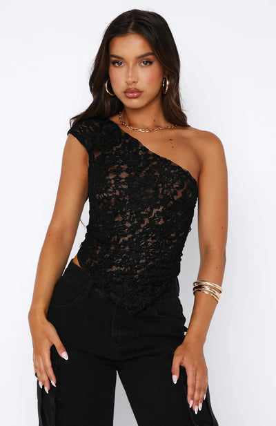 Phoenix - Lace Tie-Up Top