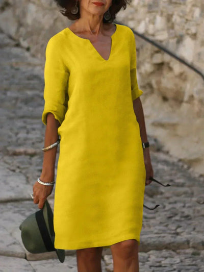 Elise | Elegant V-Neck Dress